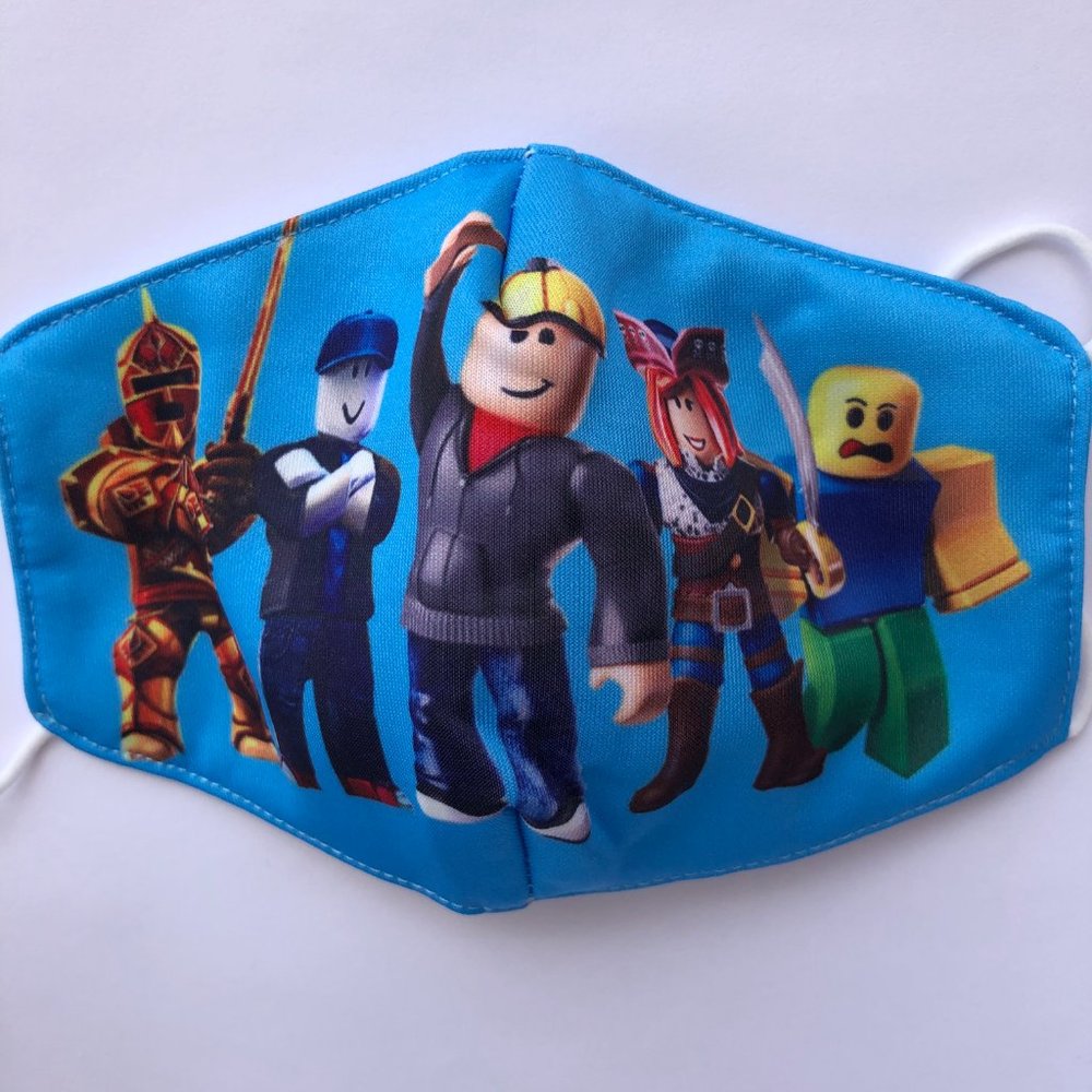 1 pc kids face mask Roblox Blue